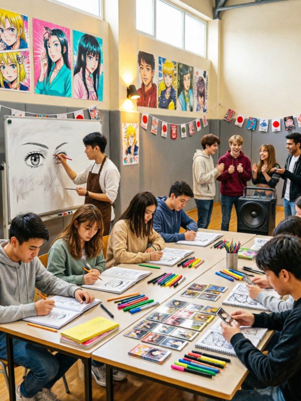 Talleres de manga y anime en el evento Entre Viñas Anda el Juego en Logroño