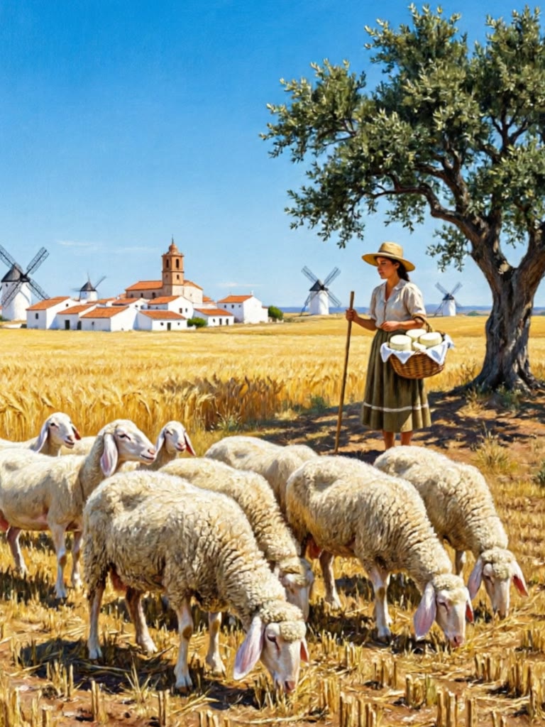 Variedad de quesos españoles de oveja, vaca y cabra
