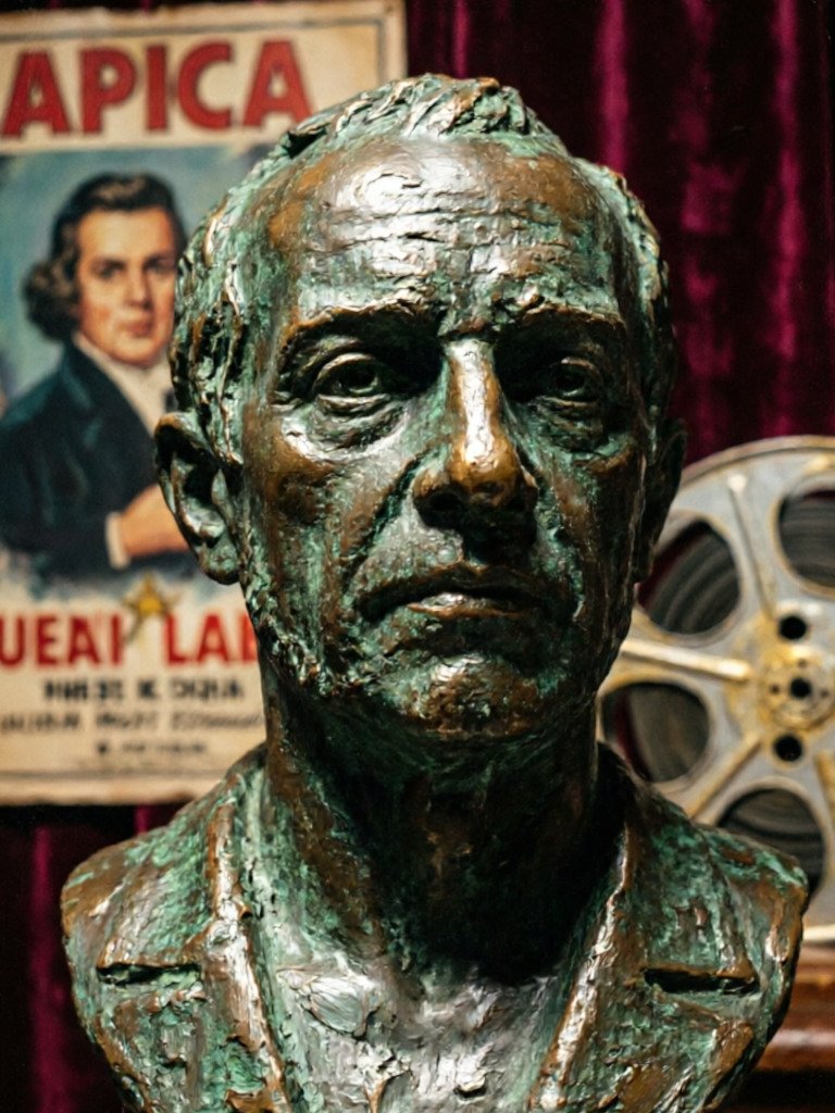 Escultura del busto de bronce de Francisco de Goya, estatuilla de los Premios Goya