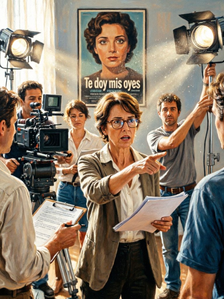 Fotografía de los directores Pedro Almodóvar, Alejandro Amenábar e Icíar Bollaín