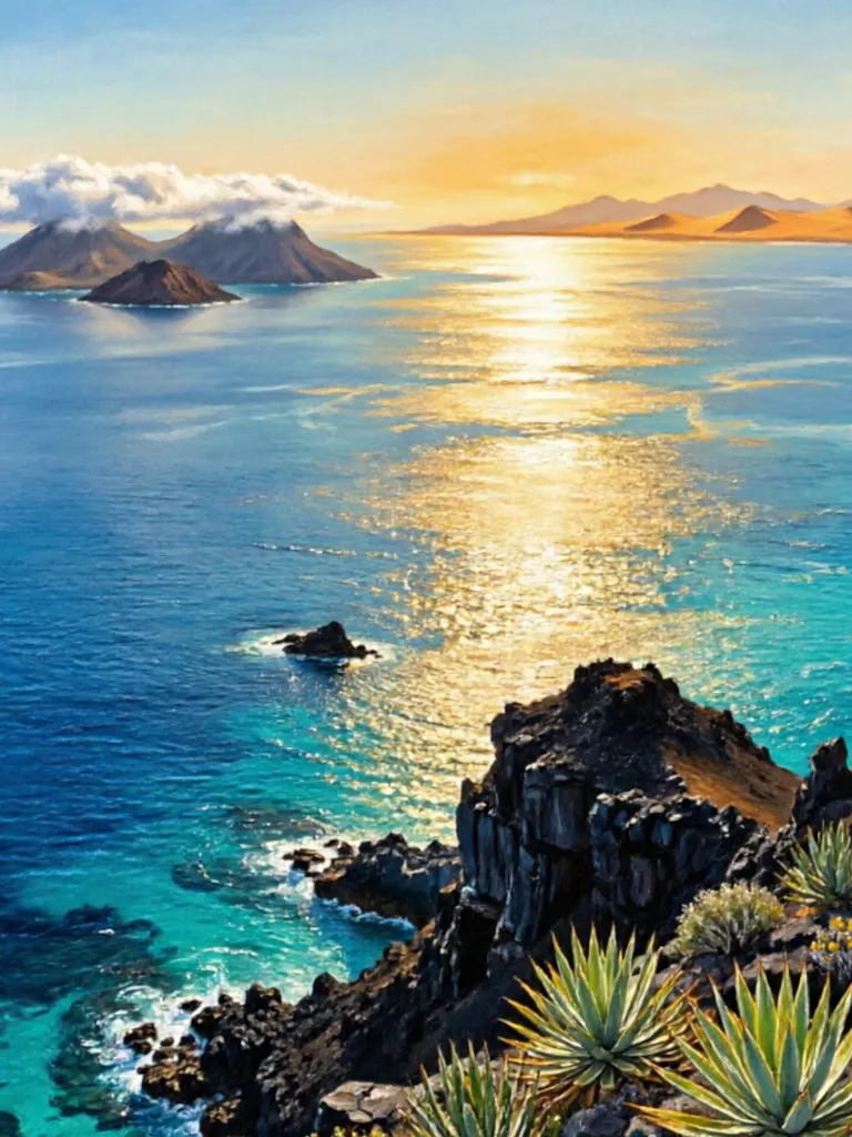 Mapa de las Islas Canarias mostrando su posición frente a la costa africana