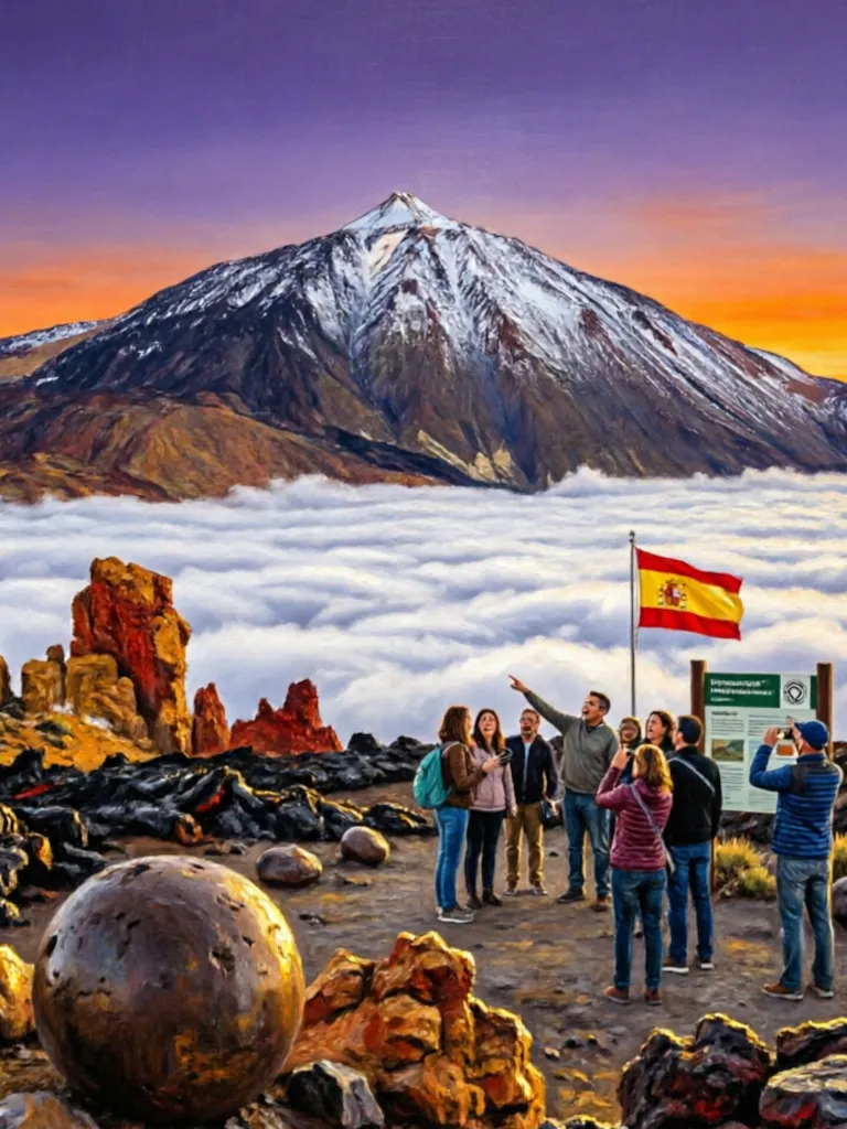 Vista panorámica del Teide en Tenerife